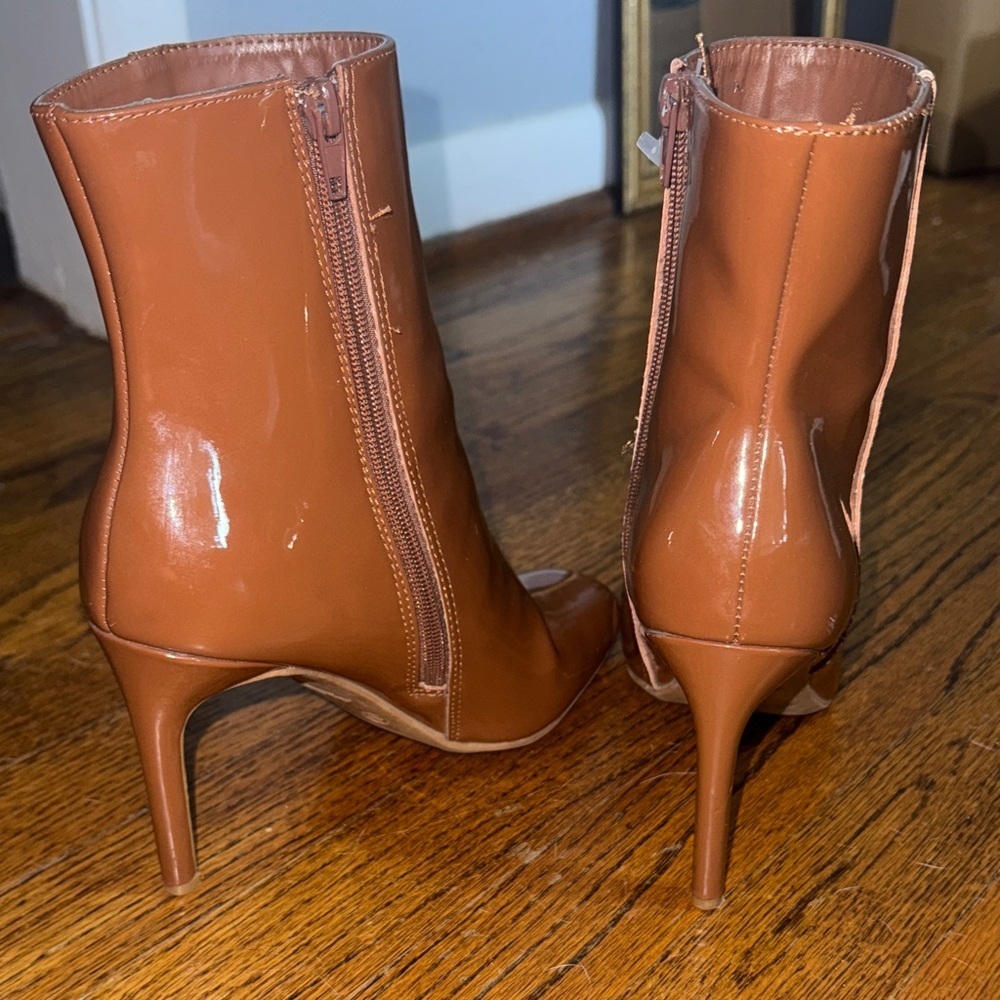 Anne Michelle Brown Heeled Boots - Picture 4 of 5